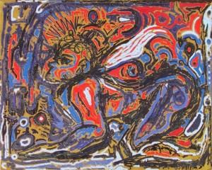 5- Acrílica e Óleo sobre Tela Pigmentada - 94x130cm