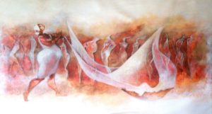 A dança dos ventos - Tela - 150cmx100cm - 2016