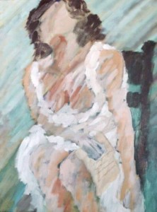 A dor da Saudade - Acrílica sobre Tela - 80x60cm