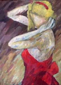 Fita Vermelha - Acrílica sobre Tela - 80x60cm