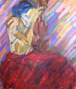 Spala - Série Musicista - Acrílica sobre Tela - 100x100cm